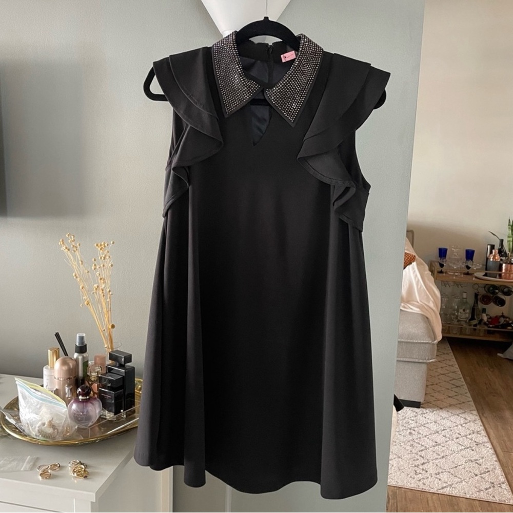 GRACIA Crystal Jeweled collar dress